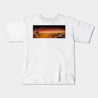 Artwork of Mars surface panoroma (R360/0049) Kids T-Shirt